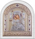 Slevori Icon Classic Regular Icon 17x19.7 White Gold Silver Wood 186391 1tmx
