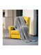 Teesa Κουβέρτα Fleece Μονή 150x200εκ. Grey