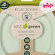 Nip Baby Food Plate made of Plastic Green 2pcs