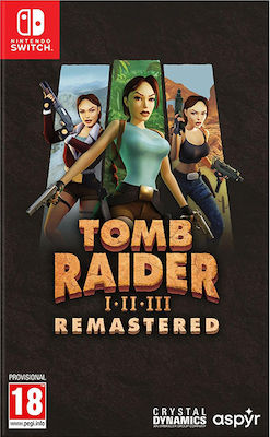 Tomb Raider I-II-III Remastered Starring Lara Croft Игра за Switch - Предварителна поръчка