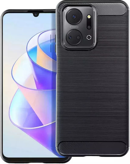 Techwave Carbon Back Cover Μεταλλικό Μαύρο (Honor X7a)