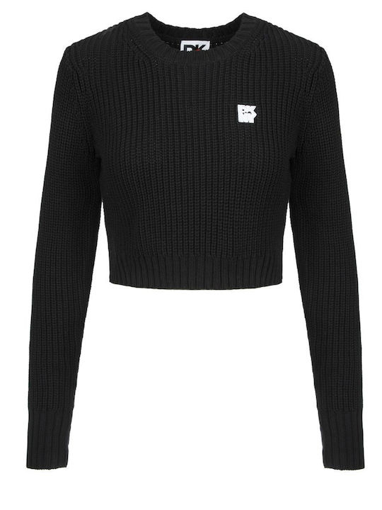 DKNY Women's Long Sleeve Sweater Cotton Black