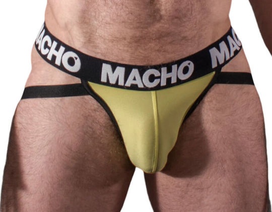 Macho Underwear Herren Jockstrap Gelb