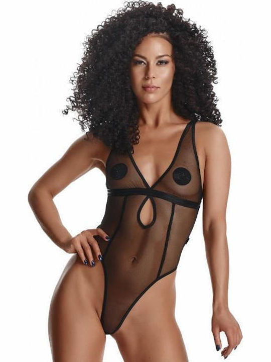 Boss Of Toys Ladyx Mireia Sexy Κορμάκι Διχτυωτό Μαύρο