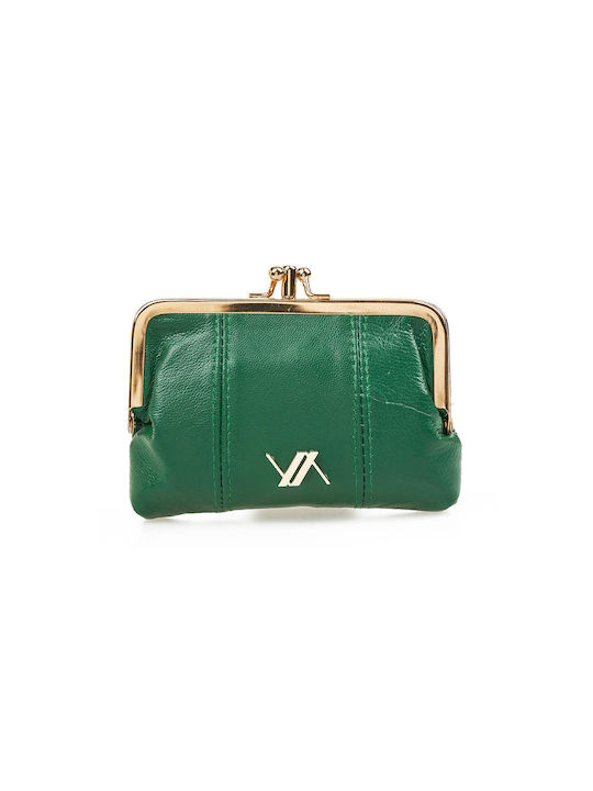 Verde Small Leather Women's Wallet Coins Green