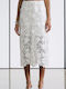 Ψηλόμεση Midi Φούστα Gold Label Bsb Off White