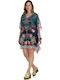 MiandMi Damen Kaftan Strand Printed