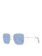 Pepe Jeans Men's Sunglasses with Silver Metal Frame and Blue Lens PJ5198-400