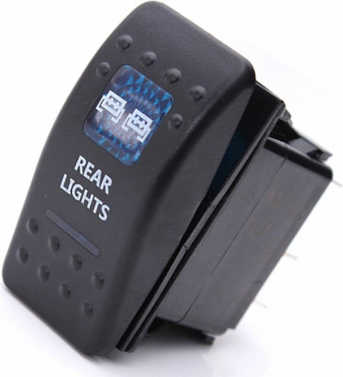 Lichtschalter Auto 12V-24V Blau