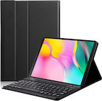 Techsuit Flip Cover with Keyboard English US Black Xiaomi Redmi Pad SE