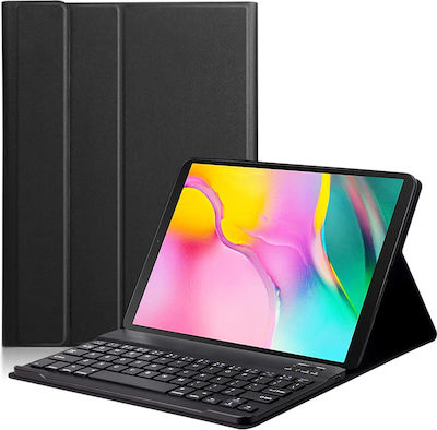 Techsuit Flip Cover cu Tastatură Engleză SUA Negru iPad Pro 12.9 (2018/2020/2021/2022) / Air 13 (2024)