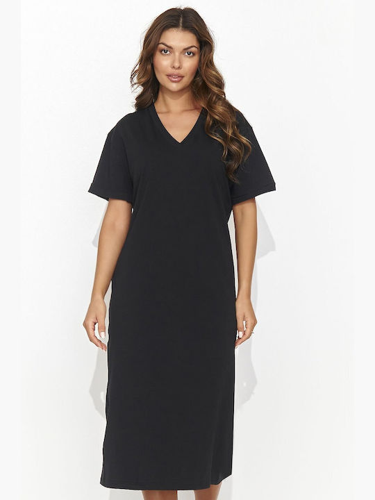 Numinou Summer Midi Dress Black