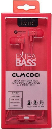 Ev110 In-ear Handsfree Headphones with Connector 3.5mm Orange