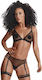 Boss Of Toys Ladyx Adora Секси Комплект Есенно Бельо с Прозрачност и Жартиери Черен