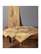 Silk Fashion Τραπεζομάντηλο Σετ 4τμχ Χρυσό 90x90εκ.