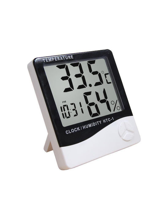 Tabletop Digital Clock with Alarm White