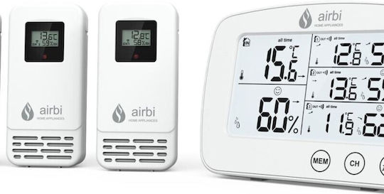 Airbi Digital Termometru & Higrometru pentru utilizare în interior și exterior Airbi Digital Termometru & Higrometru pentru utilizare în interior și exterior