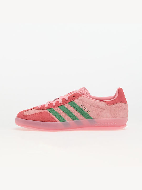 Adidas Gazelle Indoor Γυναικεία Sneakers Semi Pink Spark / Preloved Scarlet