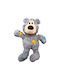 Kong Wild Knots Bear Плюшена Игра Куче със Звук Medium / Small 18εκ. Сив 1бр