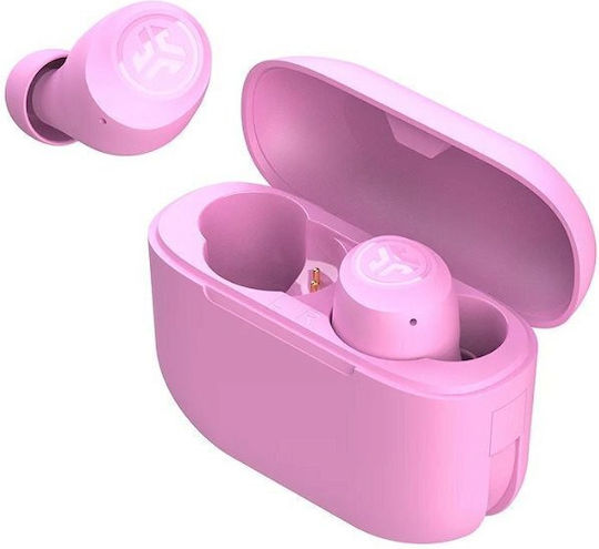 Jlab GO Air Pop In-ear Bluetooth Handsfree Ακουστικά με Αντοχή στον Ιδρώτα και Θήκη Φόρτισης Ροζ