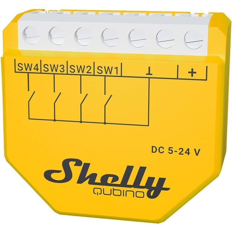 Shelly Qubino Wave i4 DC Scene Controller, Z-Wave (DC 5-24V)
