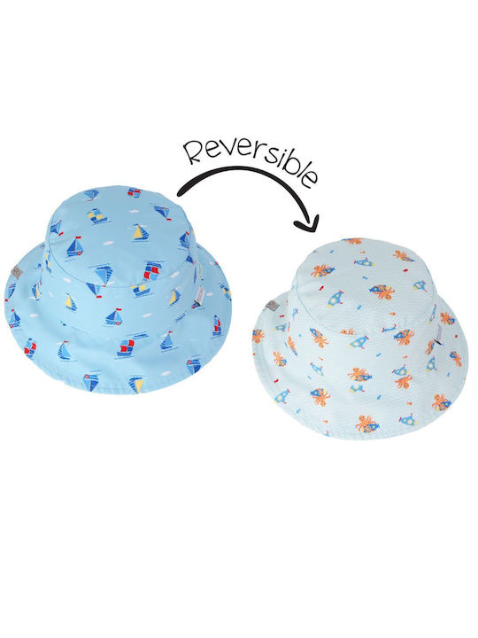 Flapjackkids Kids' Hat Fabric Sunscreen Light Blue