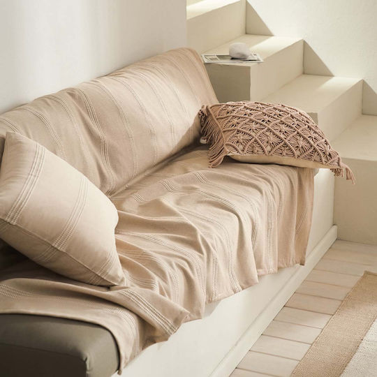 Gofis Home Rathma Διθέσιου Καναπέ Π180xΜ250cm Wet Sand Beige 375