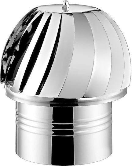 Καπέλο Καπνοδόχου Inox 300mm Ασημί