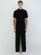 Polo Short Sleeve Black Blouse