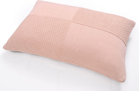 Liolios Home Sofa-Kissen Kelly Aus 100% Baumwolle Pfirsich 50x50cm