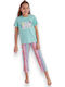 Siyah Inci Kinder Schlafanzug Sommerlich Baumwoll Colorful