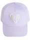 Cool Club Kids' Jockey Fabric Hat Aloha Purple