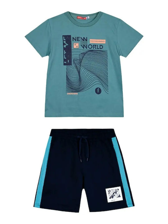 Energiers Kinder Set mit Shorts Sommer 2Stück Marineblau