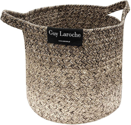 Guy Laroche Jute Fabric Decorative Basket Guy Laroche Jute Fabric Decorative Basket