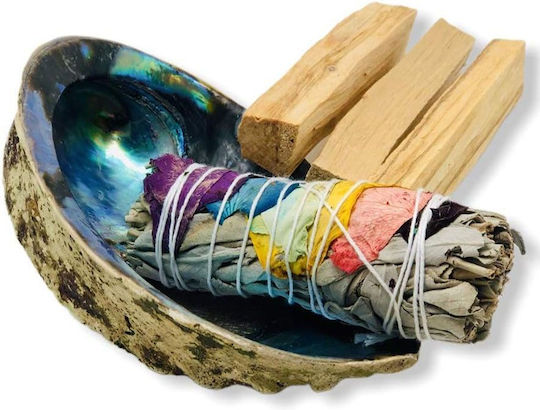 Set de Purificare cu Palo Santo, Salvie Albă și Scoică pentru Curățarea Aurei Spațiului