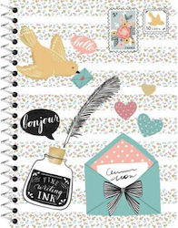 Pelikan Σπιράλ Τετράδιο Ριγέ 90 Φύλλων Lady Lovely Pelikan Σπιράλ Τετράδιο Ριγέ 90 Φύλλων Lady Lovely