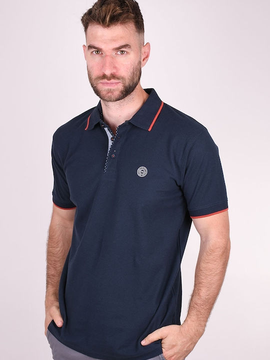 Double Polo Μπλούζα Κοντομάνικη Navy