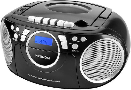 Hyundai Φορητό Ηχοσύστημα με Ραδιόφωνο / Κασετόφωνο / CD / USB Μαύρο