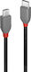 Lindy USB 2.0 Кабел USB-A мъжки - микро USB-B мъжки Черен 3м 36893