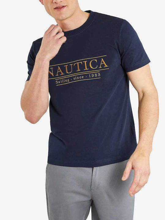 Nautica Herren T-Shirt Kurzarm Dark Blue