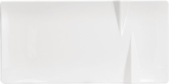 Ready Platou de Servire Oval Plastic Albă 1buc