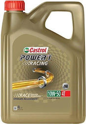 Castrol Power Synthetic Motorcycle Oil for Four-Stroke Engines 10W-50 4lt