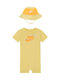 Nike Set Babystrampler Kurzärmelig mit Zubehör Yellow 2Stück