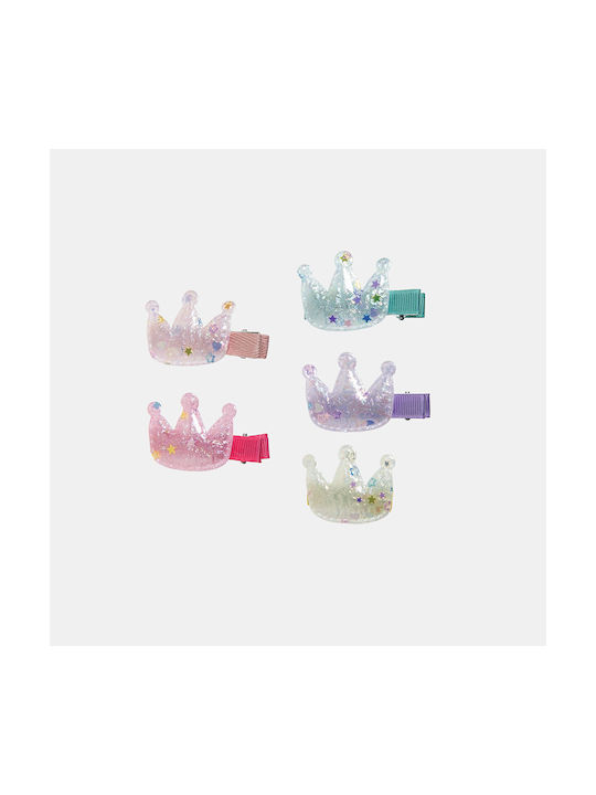 Alouette Kids Hair Clips Set with Hair Clip Crown 5pcs