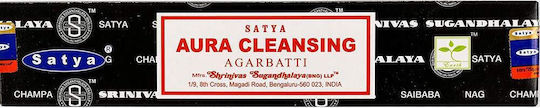 Αρωματικά Στικ Satya Aura Cleansing Incense Sticks Καθαρισμό Αύρας 15g