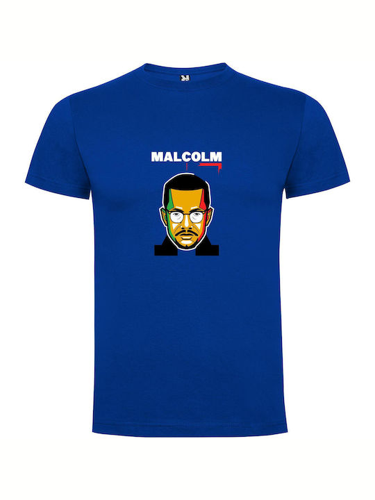 iLovePrints Magnificent Malcolm's Influence T-shirt Blue