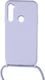 Colored Back Cover Silicon cu Curea Violet (Redmi Note 8)