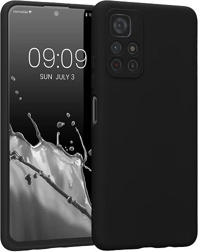 Silky Soft Задна корица Силикон Черен (Poco M4 Pro)
