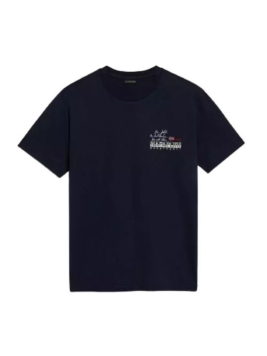 Napapijri Ανδρικό T-shirt Κοντομάνικο Blu Marine