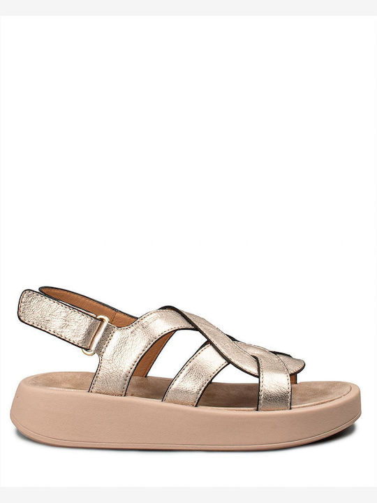 Stonefly Damen Flache Sandalen Flatforms Rosegold